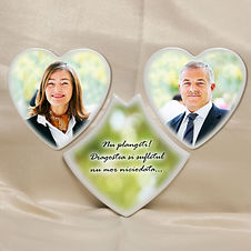 Fotoceramica Inima Tripla